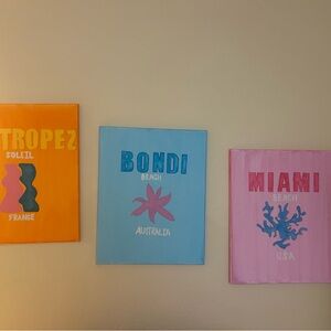 Trendy wall art canvasas